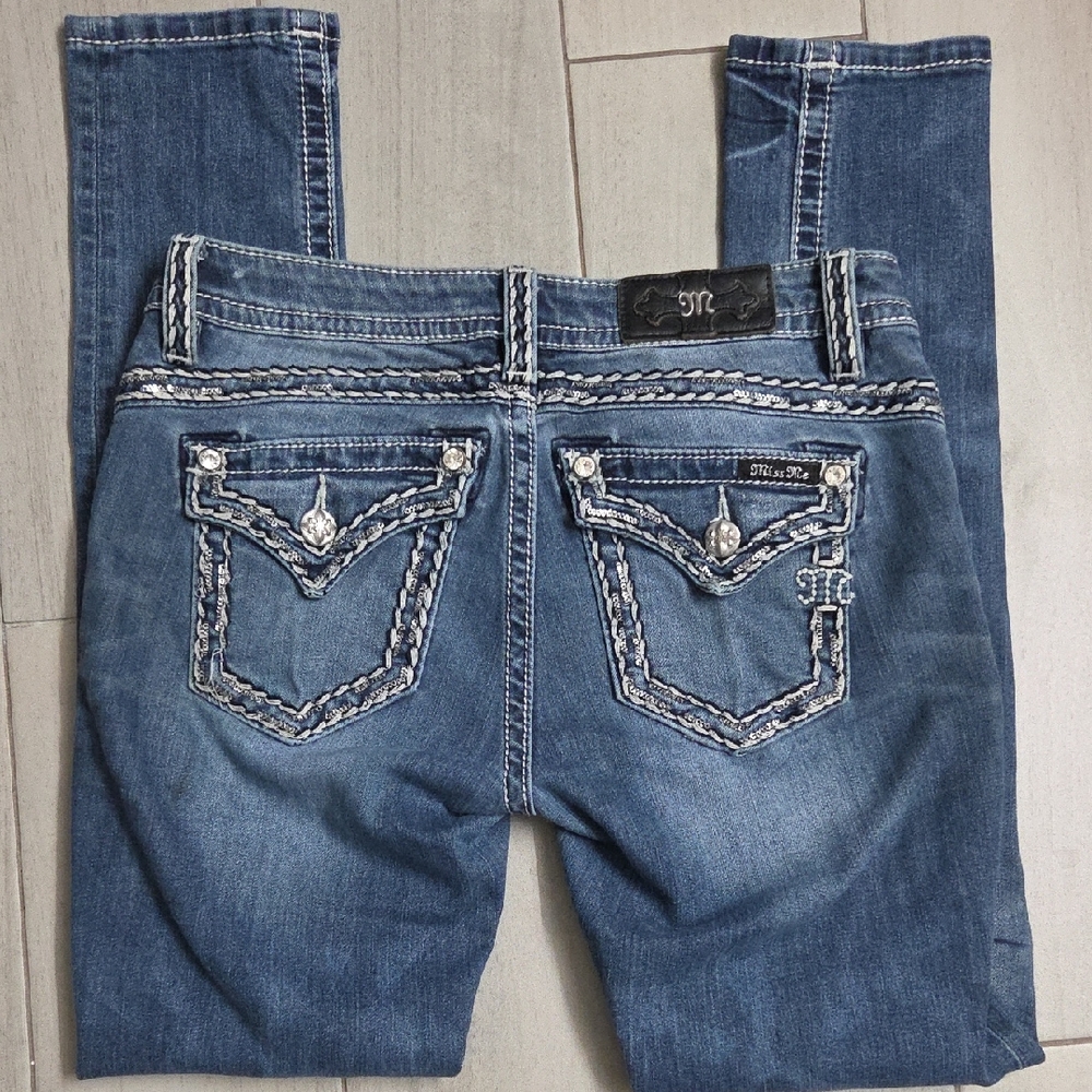 MISS ME Mid-Rise Skinny Jeans